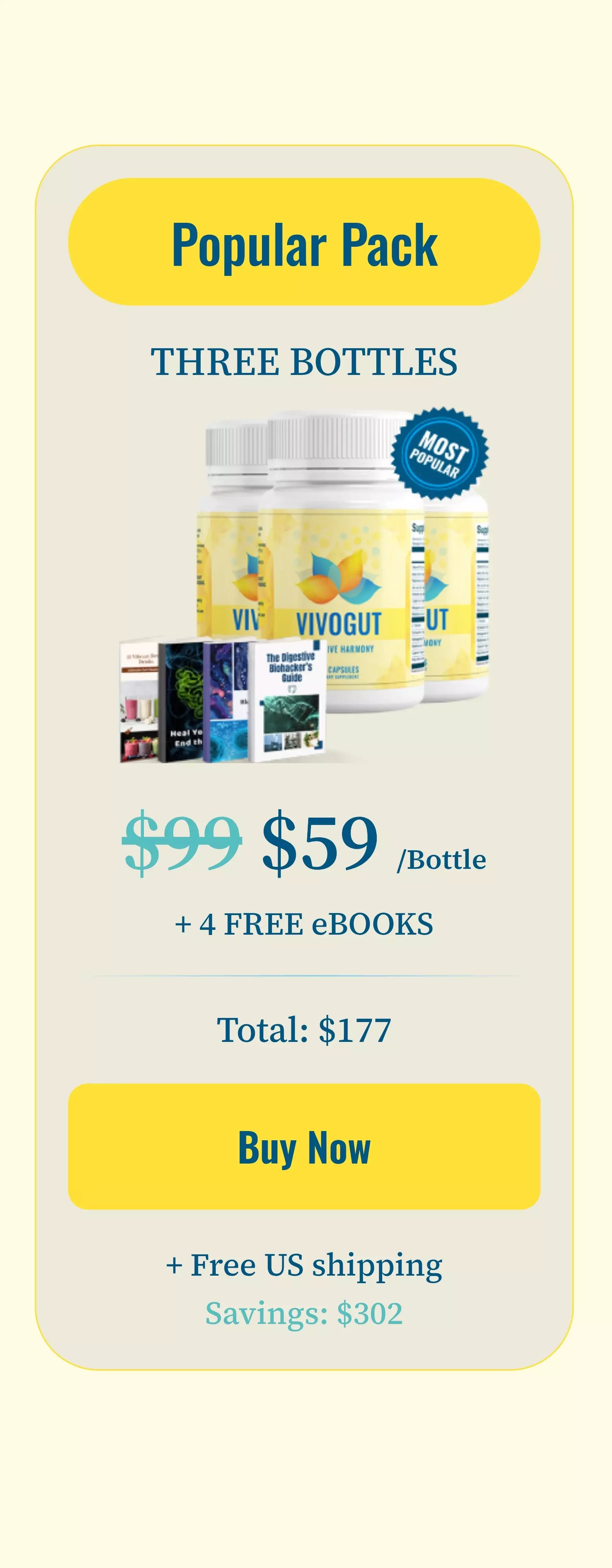 VivoGut™ 3 bottles pricing